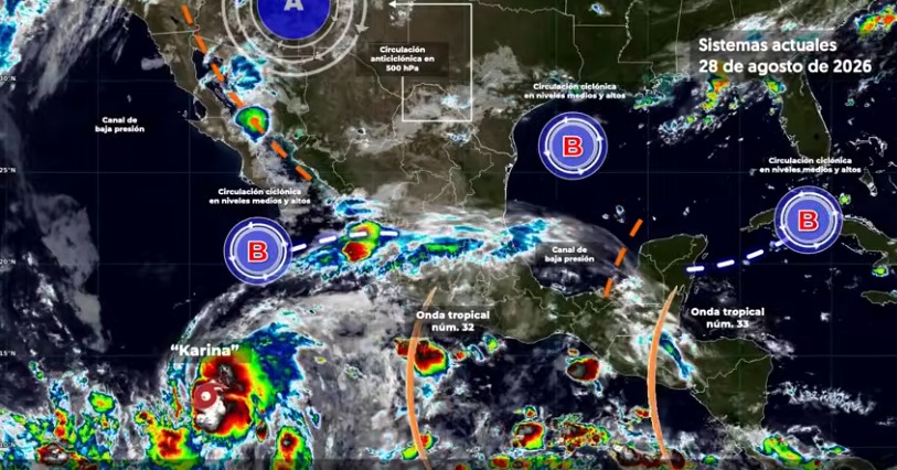 Prevén lluvias intensas y temperaturas de hasta 45 grados en México