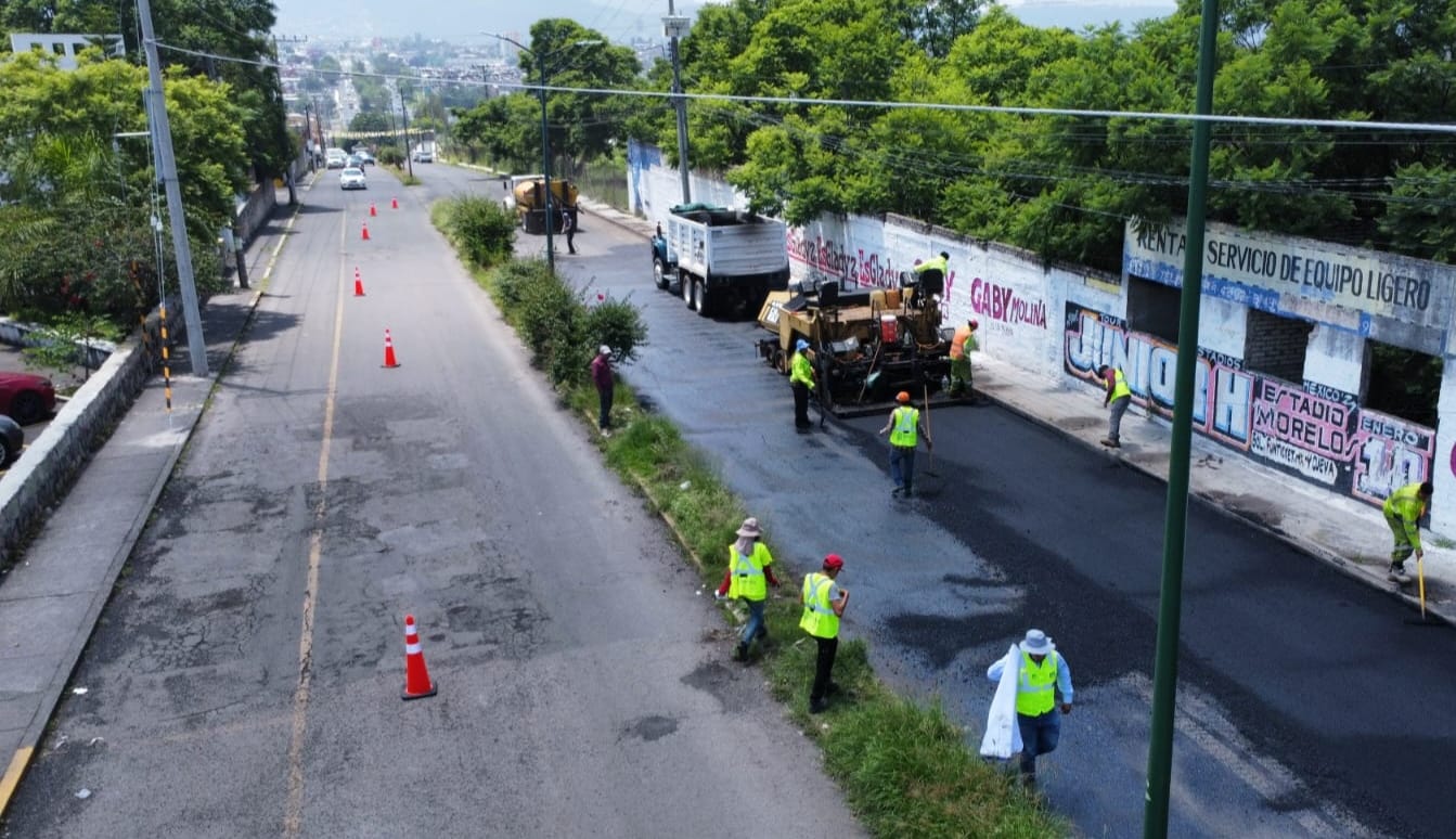 Reencarpetamiento de la calle Raza Maya mejora la movilidad en zona norte de Morelia