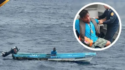 Pescador rescatado a la deriva por la Marina regresa con su familia