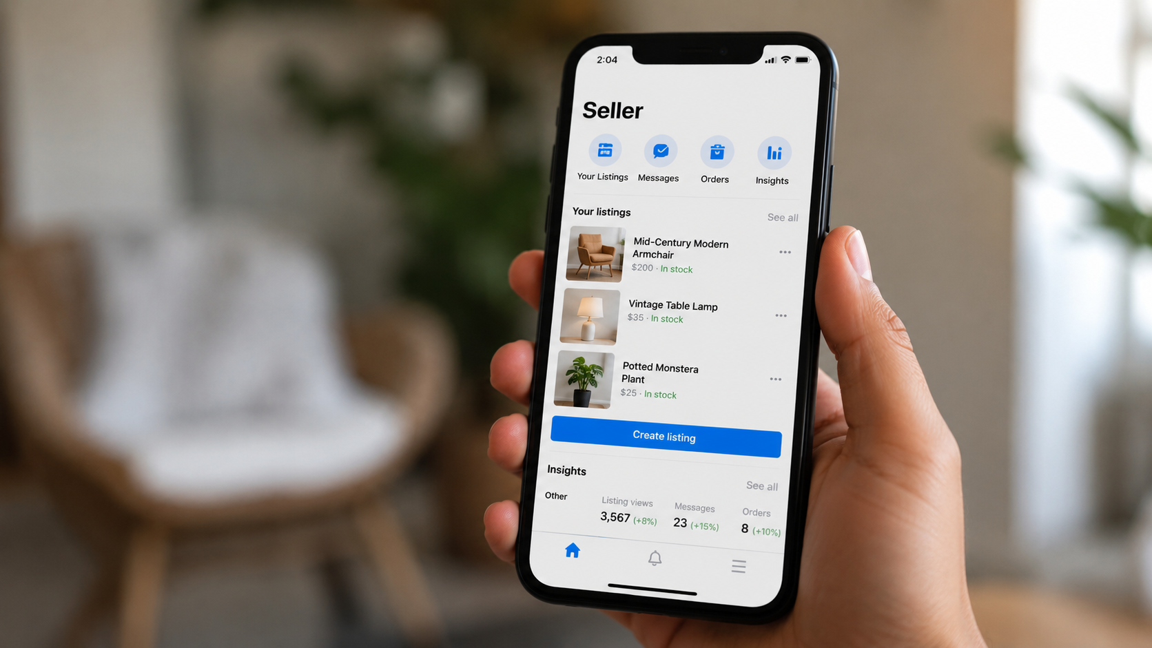 What is Seller, Meta's new Facebook marketplace app for online sellers?