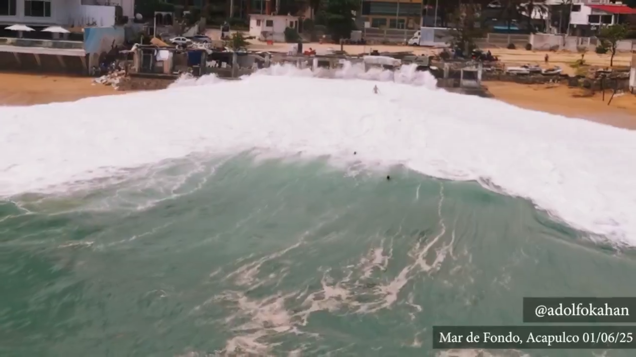 Mar de fondo en Chiapas: prevén olas de hasta 2.4 metros en el Pacífico